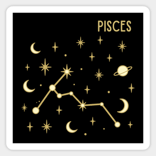 Pisces Constellation Zodiac Sign Sticker